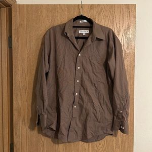 Brown Button Down Shirt